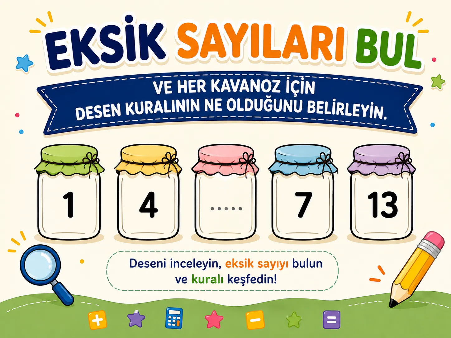Sayı Örüntüsünü Bul ve Tamamla 14