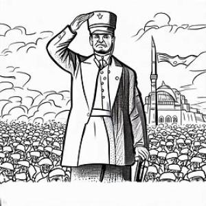 10 Kasım Atatürk’ü Anma Günü boyama sayfası,  coloring page, 10 Kasım Atatürk’ü Anma Günü 19, 