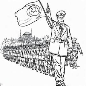 10 Kasım Atatürk’ü Anma Günü boyama sayfası,  coloring page, 10 Kasım Atatürk’ü Anma Günü 6, 