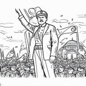 10 Kasım Atatürk’ü Anma Günü boyama sayfası,  coloring page, 10 Kasım Atatürk’ü Anma Günü 1, 