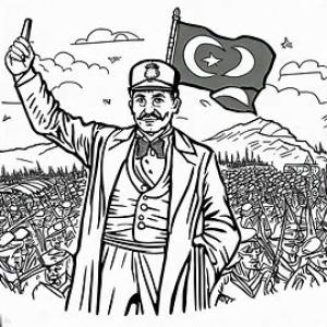 10 Kasım Atatürk’ü Anma Günü boyama sayfası,  coloring page, 10 Kasım Atatürk’ü Anma Günü 17, 