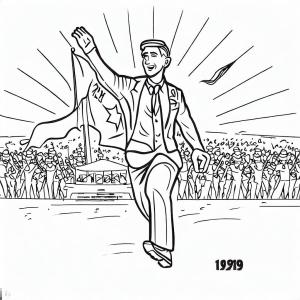 19 Mayıs Atatürk’ü Anma, Gençlik ve Spor Bayramı boyama sayfası,  coloring page, 19 Mayıs Atatürk’ü Anma, Gençlik ve Spor Bayramı 18, 