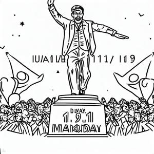 19 Mayıs Atatürk’ü Anma, Gençlik ve Spor Bayramı boyama sayfası,  coloring page, 19 Mayıs Atatürk’ü Anma, Gençlik ve Spor Bayramı 5, 