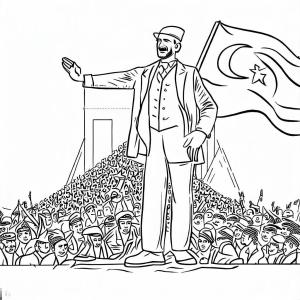 19 Mayıs Atatürk’ü Anma, Gençlik ve Spor Bayramı boyama sayfası,  coloring page, 19 Mayıs Atatürk’ü Anma, Gençlik ve Spor Bayramı 10, 