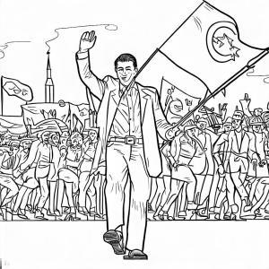 19 Mayıs Atatürk’ü Anma, Gençlik ve Spor Bayramı boyama sayfası,  coloring page, 19 Mayıs Atatürk’ü Anma, Gençlik ve Spor Bayramı 8, 