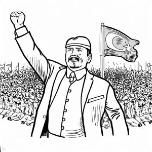 19 Mayıs Atatürk’ü Anma, Gençlik ve Spor Bayramı boyama sayfası,  coloring page, 19 Mayıs Atatürk’ü Anma, Gençlik ve Spor Bayramı 17, 