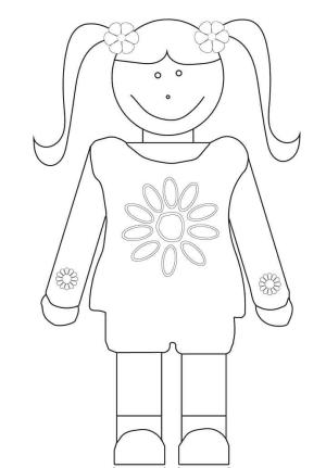 3 Yaş boyama sayfası,  coloring page, Papatya Kız İzci, 