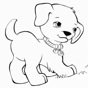 3 Yaş boyama sayfası,  coloring page, Evcil köpek, 