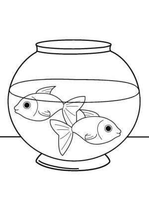 3 Yaş boyama sayfası,  coloring page, Evcil Hayvan Balıkları, 