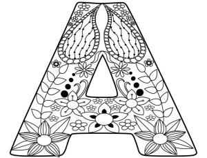 A Harfi boyama sayfası,  coloring page, A harfi 2, 