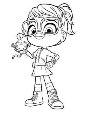 Abby Hatcher boyama sayfası,  coloring page, Ücretsiz Abby Hatcher ve Teeny Terry, 