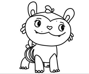 Abby Hatcher boyama sayfası,  coloring page, Mo from Abby Hatcher, 