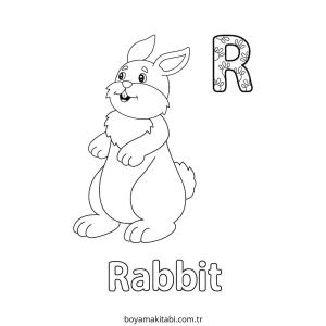 ABC boyama sayfası – basit çizim, kolay boyama