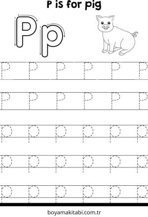 ABC boyama sayfası – evde etkinlik, ücretsiz yazdır