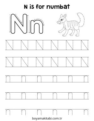 ABC boyama sayfası – yaratıcılık, eğlenceli etkinlik