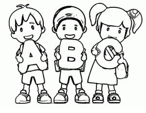 ABC boyama sayfası,  coloring page, Çocuklar Ve ABC, 