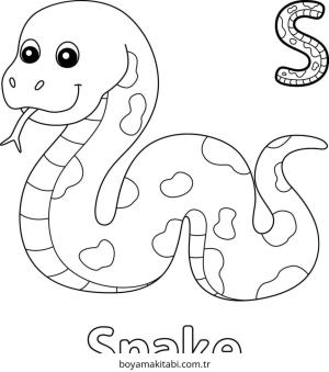 ABC boyama sayfası – sanatsal çalışma, çocuklar için