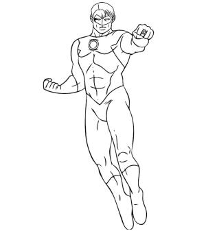 Adalet Birliği (Justice League) boyama sayfası,  coloring page, Uçan Adam, 