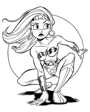 Adalet Birliği (Justice League) boyama sayfası,  coloring page, Harika Harika Kadın, 