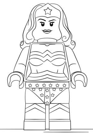 Adalet Birliği (Justice League) boyama sayfası,  coloring page, Lego DC Harika Kadın, 