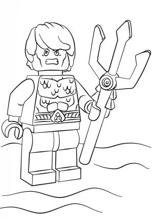 Adalet Birliği (Justice League) boyama sayfası,  coloring page, Lego DC Aquaman, 