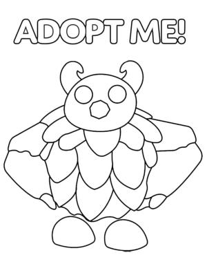 Adopt Me boyama sayfası,  coloring page, Yeti Adopt Me, 