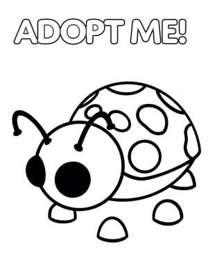 Adopt Me boyama sayfası,  coloring page, Adopt Me Uğur böceği, 