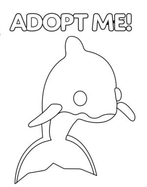 Adopt Me boyama sayfası,  coloring page, Yunus Adopt Me, 