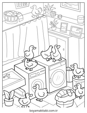 Aesthetic boyama sayfası – eğitici aktivite, yaratıcılık