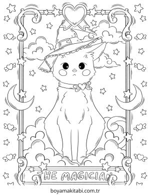 Aesthetic boyama sayfası – yaratıcılık, eğlenceli etkinlik