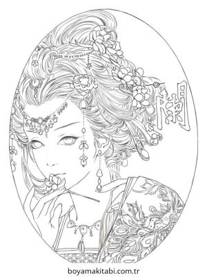 Aesthetic boyama sayfası – el becerilerini geliştirir, boyama çalışması