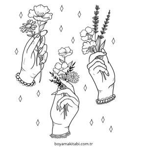 Aesthetic boyama sayfası – boyama çalışması, yaratıcılığı geliştirir