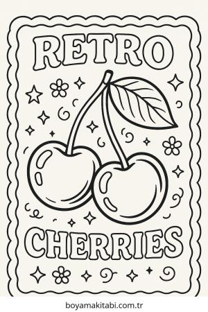 Aesthetic boyama sayfası – kolay boyama, eğitici aktivite