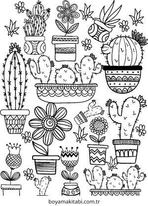 Aesthetic boyama sayfası – keyifli zaman, renkli çizimler