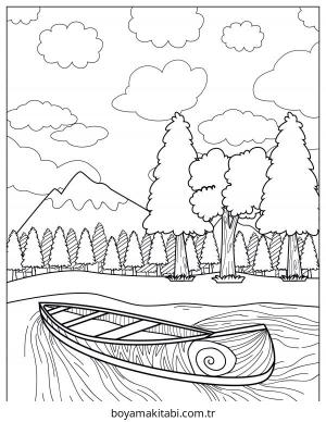 Aesthetic boyama sayfası – eğlenceli etkinlik, el becerilerini geliştirir