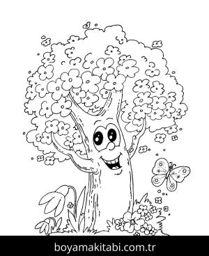 Ağaç boyama sayfası 49021,  coloring page, 