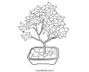 Ağaç boyama sayfası – yaratıcılığı geliştirir, keyifli zaman