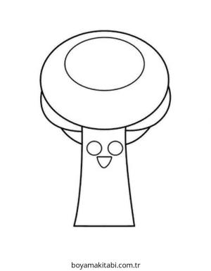 Ağaç boyama sayfası – yaratıcılık, eğlenceli etkinlik