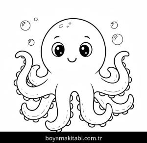 Ahtapot boyama sayfası 49088,  coloring page, 