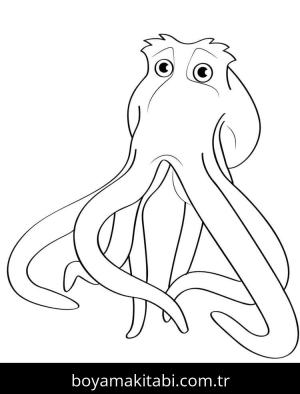 Ahtapot boyama sayfası 49082,  coloring page, 