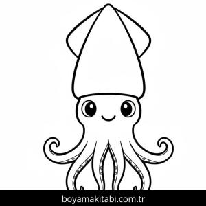 Ahtapot boyama sayfası – yaratıcılık, eğlenceli etkinlik