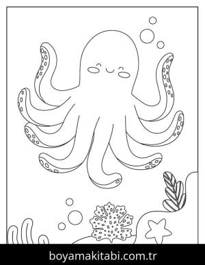 Ahtapot boyama sayfası 49065,  coloring page, 