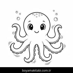 Ahtapot boyama sayfası 49070,  coloring page, 