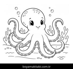 Ahtapot boyama sayfası 49094,  coloring page, 