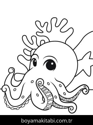 Ahtapot boyama sayfası 49092,  coloring page, 