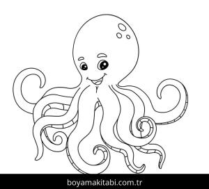 Ahtapot boyama sayfası 49074,  coloring page, 