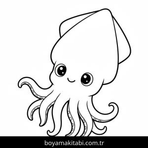 Ahtapot boyama sayfası – yaratıcılığı geliştirir, keyifli zaman