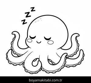 Ahtapot boyama sayfası 49085,  coloring page, 