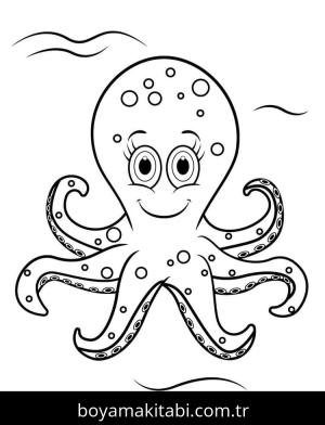 Ahtapot boyama sayfası 49067,  coloring page, 