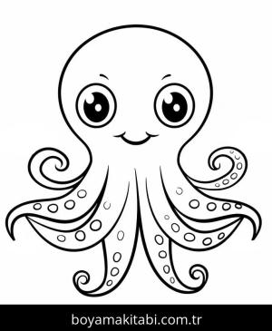 Ahtapot boyama sayfası 49093,  coloring page, 